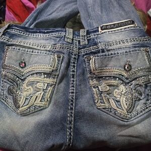 Embellished Blue Jeans